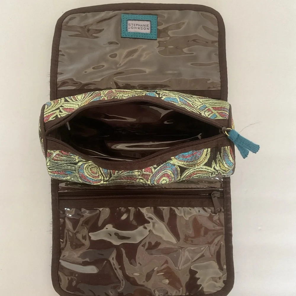 Stephanie Johnson Cosmetic Makeup Jewelry Travel Bag